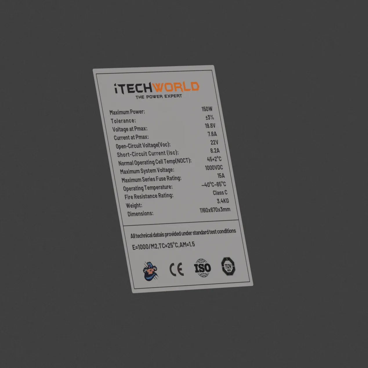 150W | Flexible Solar Panel | with HPX PRO Technology