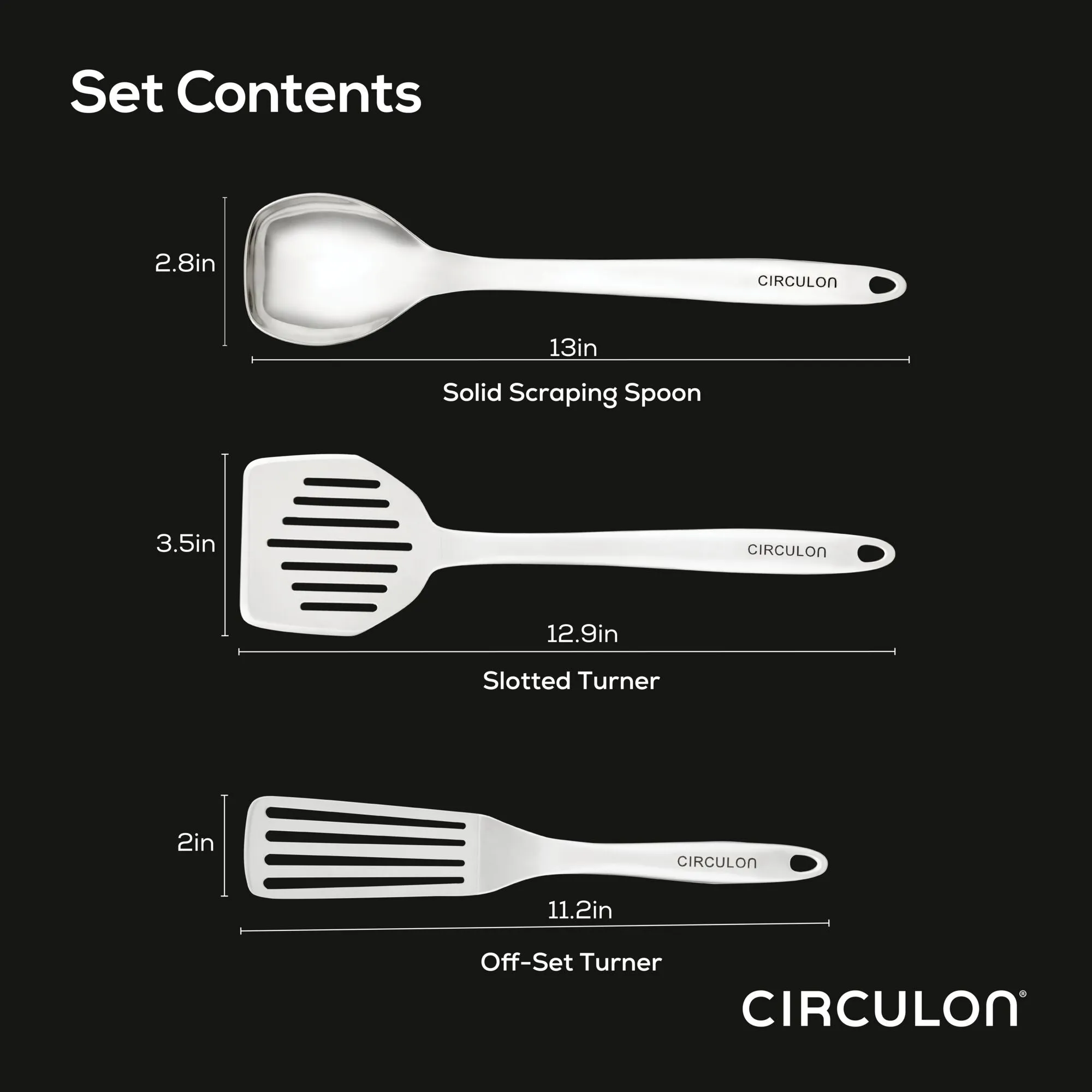 3-Piece Kitchen Utensils Set