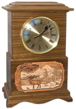Ambassador Clock Urn with Choice of Scene