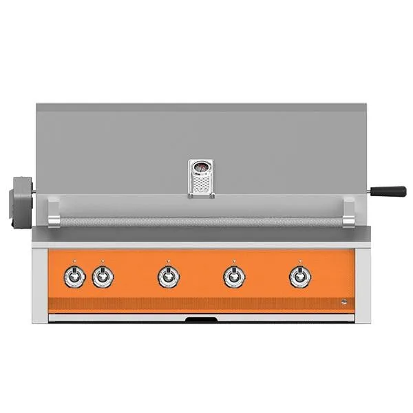 Aspire by Hestan 42" Built In LP Grill with 3 Tubular U-burners, 1 Sear Burner and Rotisserie