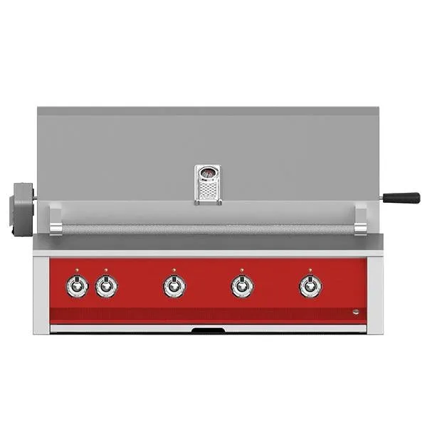 Aspire by Hestan 42" Built In LP Grill with 3 Tubular U-burners, 1 Sear Burner and Rotisserie