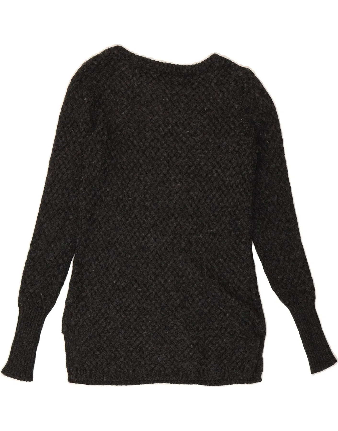 ATHLETA Womens Oversized Boat Neck Jumper Sweater UK 6 XS Grey Polyester