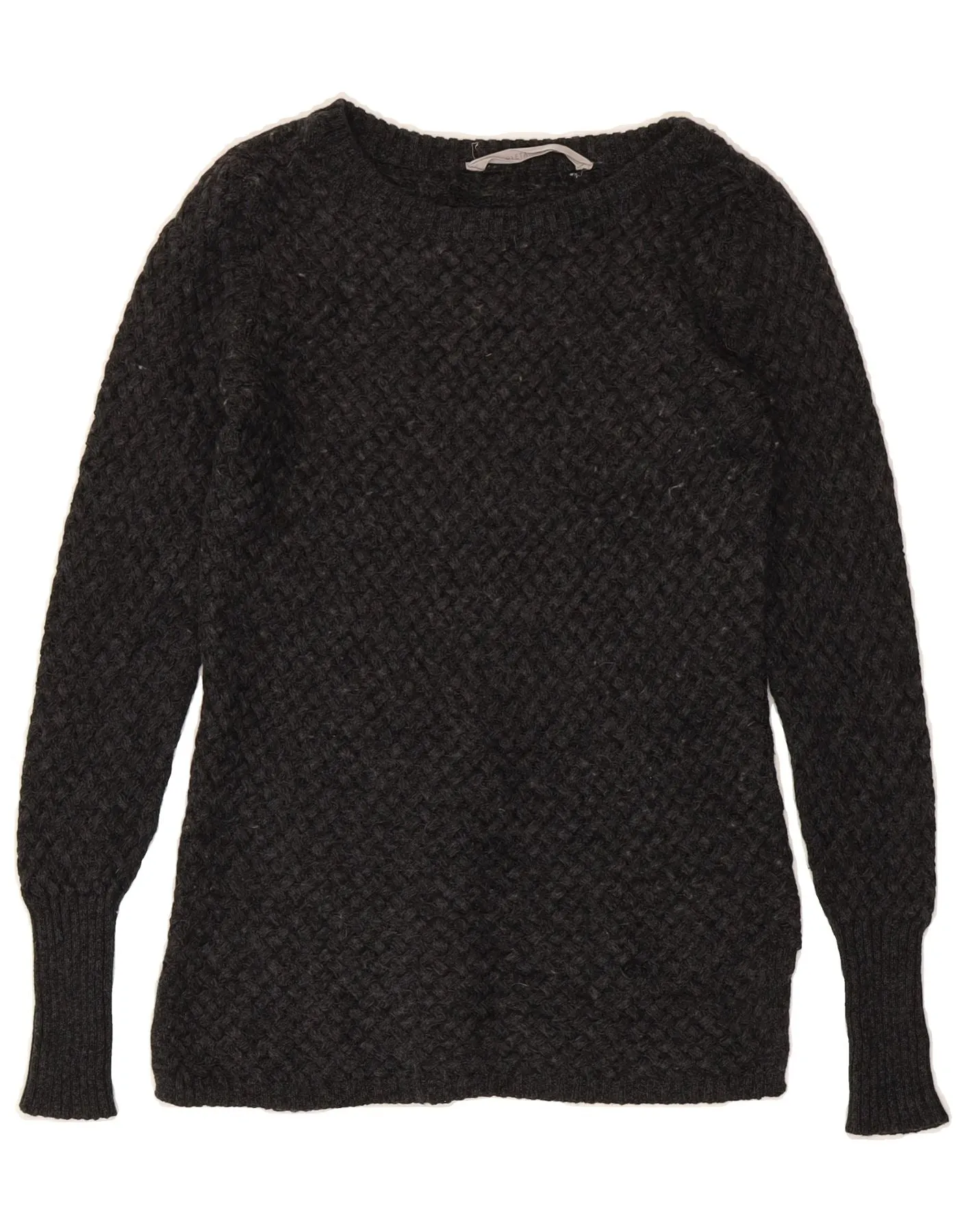 ATHLETA Womens Oversized Boat Neck Jumper Sweater UK 6 XS Grey Polyester
