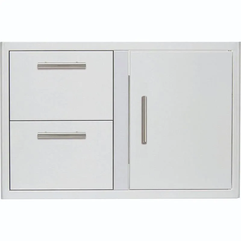 Blaze 32" Stainless Steel Soft Close Access Door & Double Drawer Combo