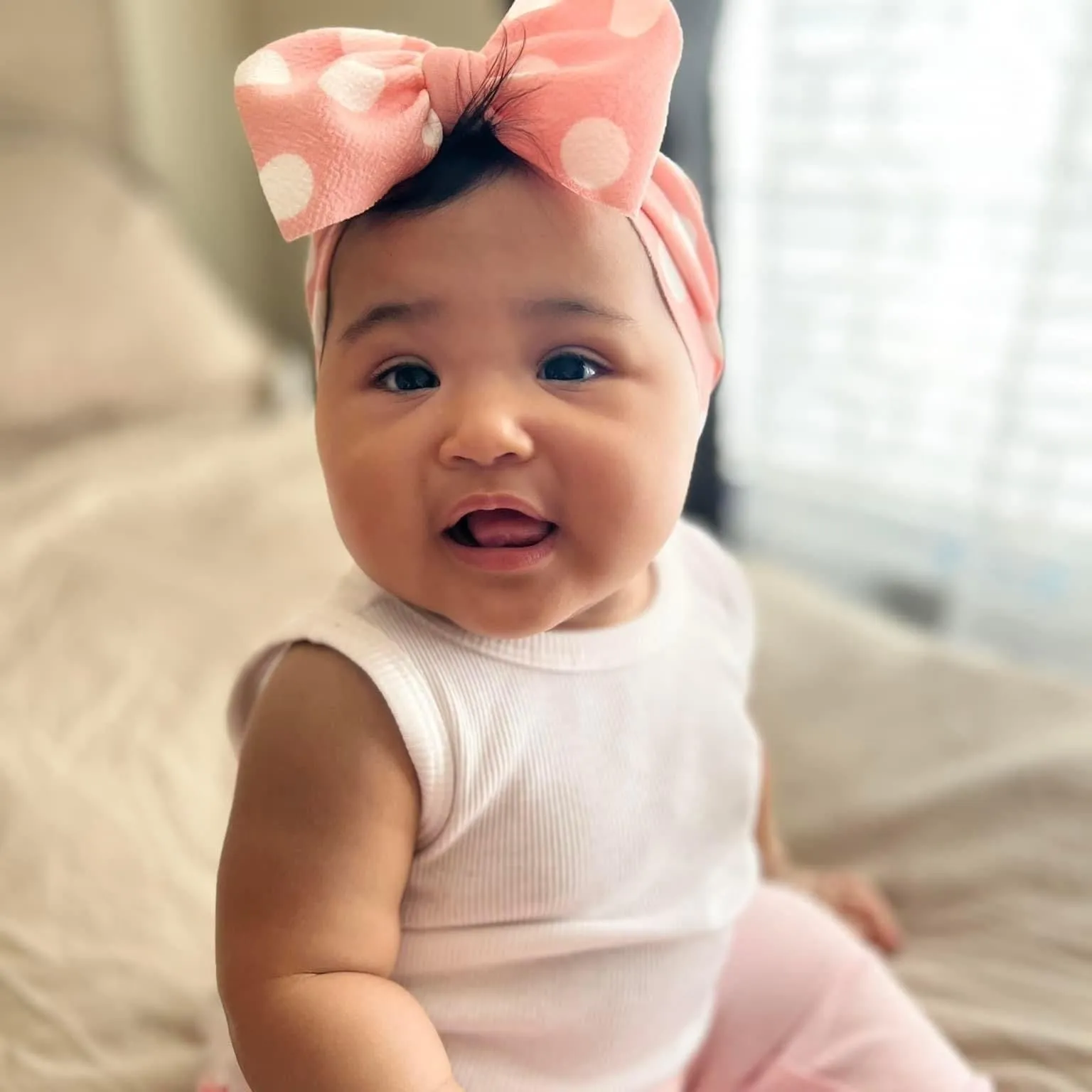 Blush Dots Headwrap