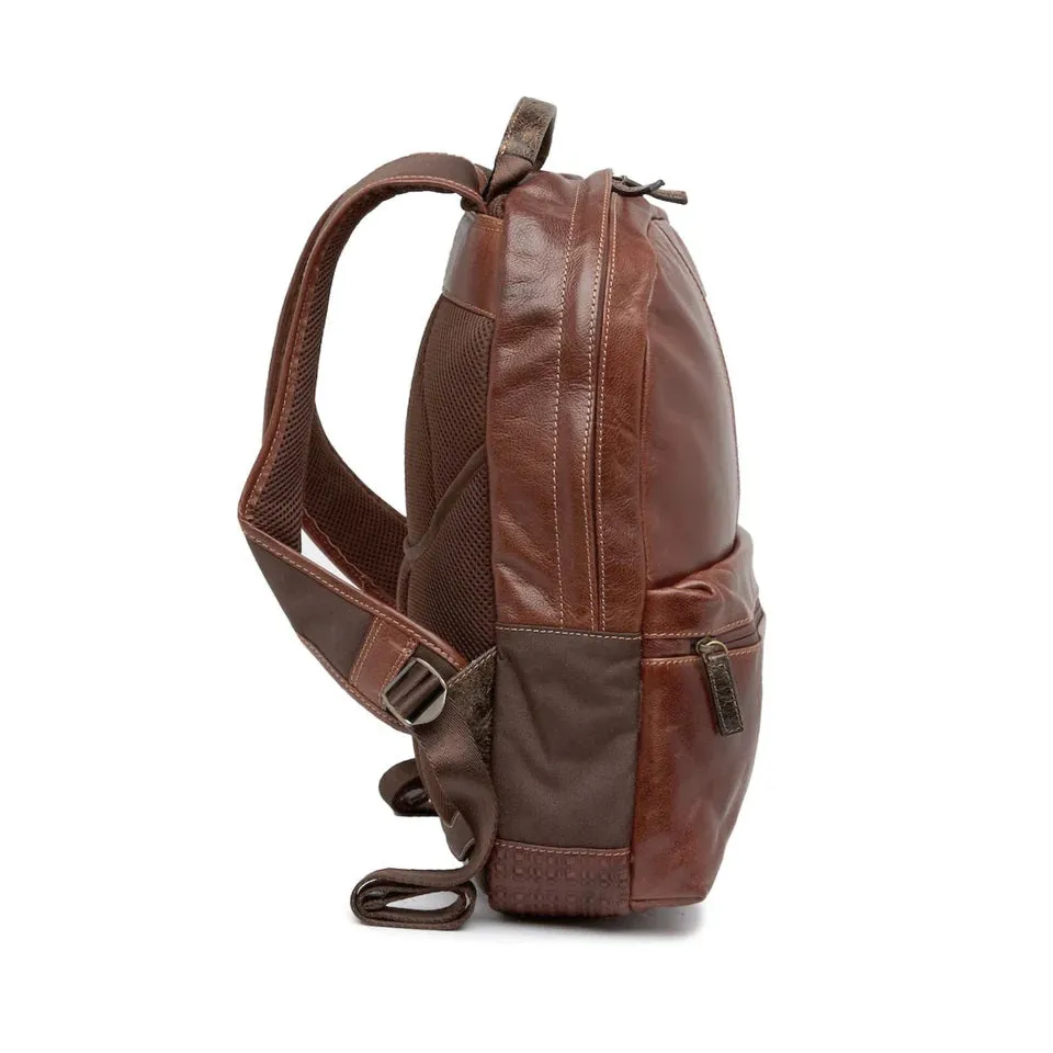 Boconi Garth Slim Leather Backpack