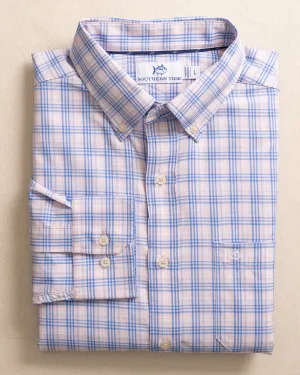 Burkes Beach Plaid Intercoastal Long Sleeve Sport Shirt