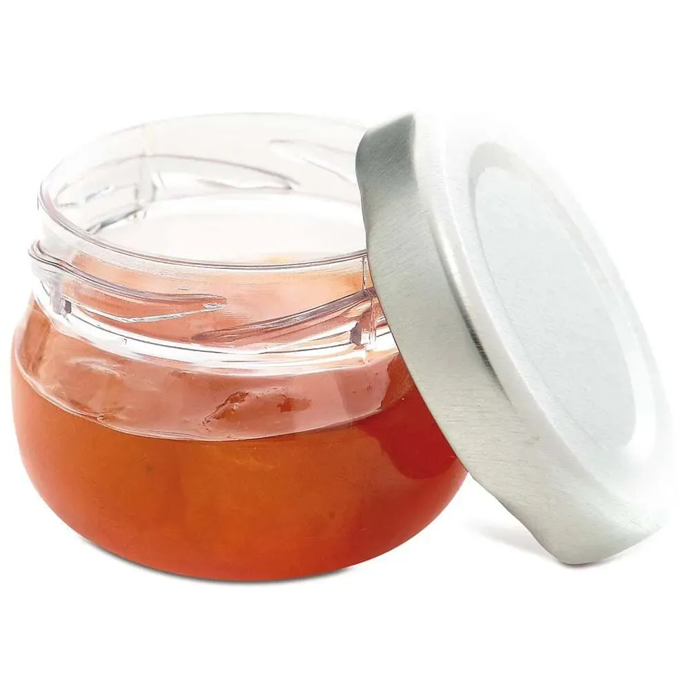 Comatec Mini Jam Pot with Metal Screw Top Lid -1 oz.