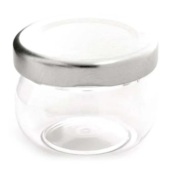 Comatec Mini Jam Pot with Metal Screw Top Lid -1 oz.