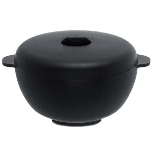 Comatec Round Cocotte with Lid  Microwaveable 2.75 inch Diameter