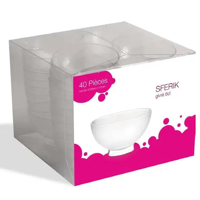 Comatec Sferik Mini Bowl Frosted - 40 Pieces