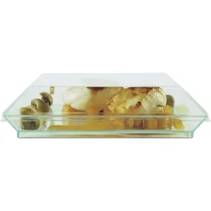Comatec Square Appetizer Plate; Sea Green Plastic