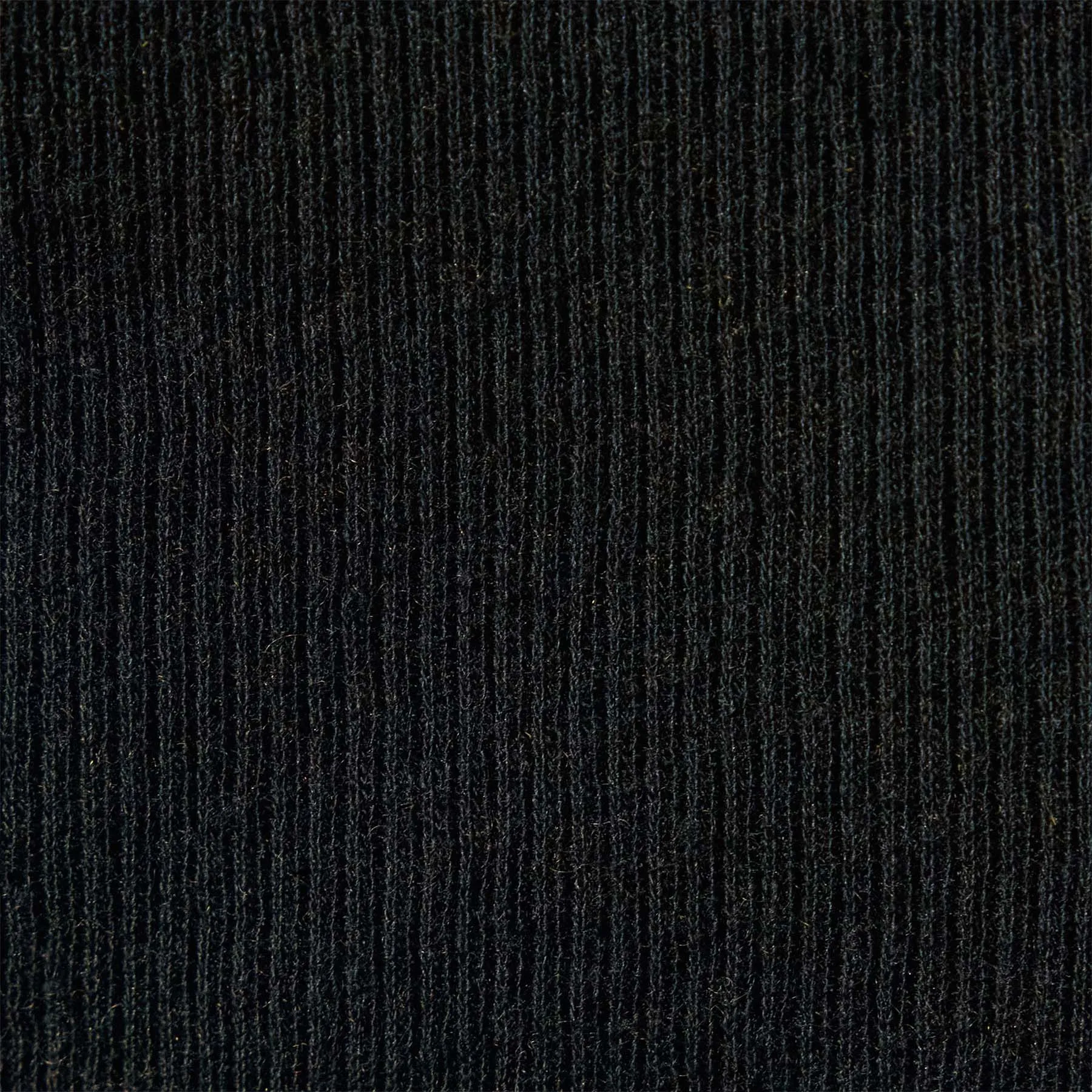 Cotton Cashmere Rib Boat Neck Top - Black