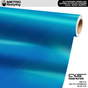 CYS Matte Frigid Caribbean Blue Flip Vinyl Wrap | CMF-513