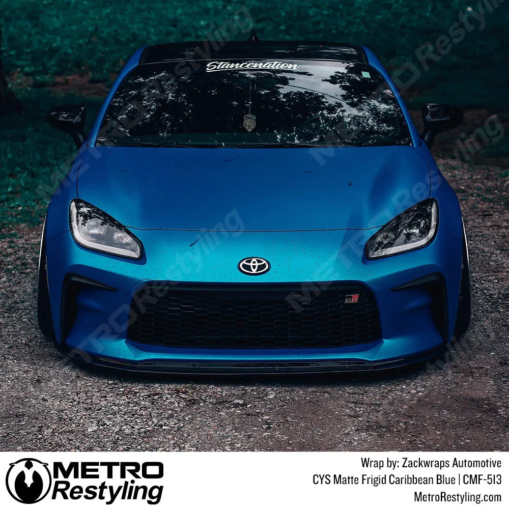 CYS Matte Frigid Caribbean Blue Flip Vinyl Wrap | CMF-513