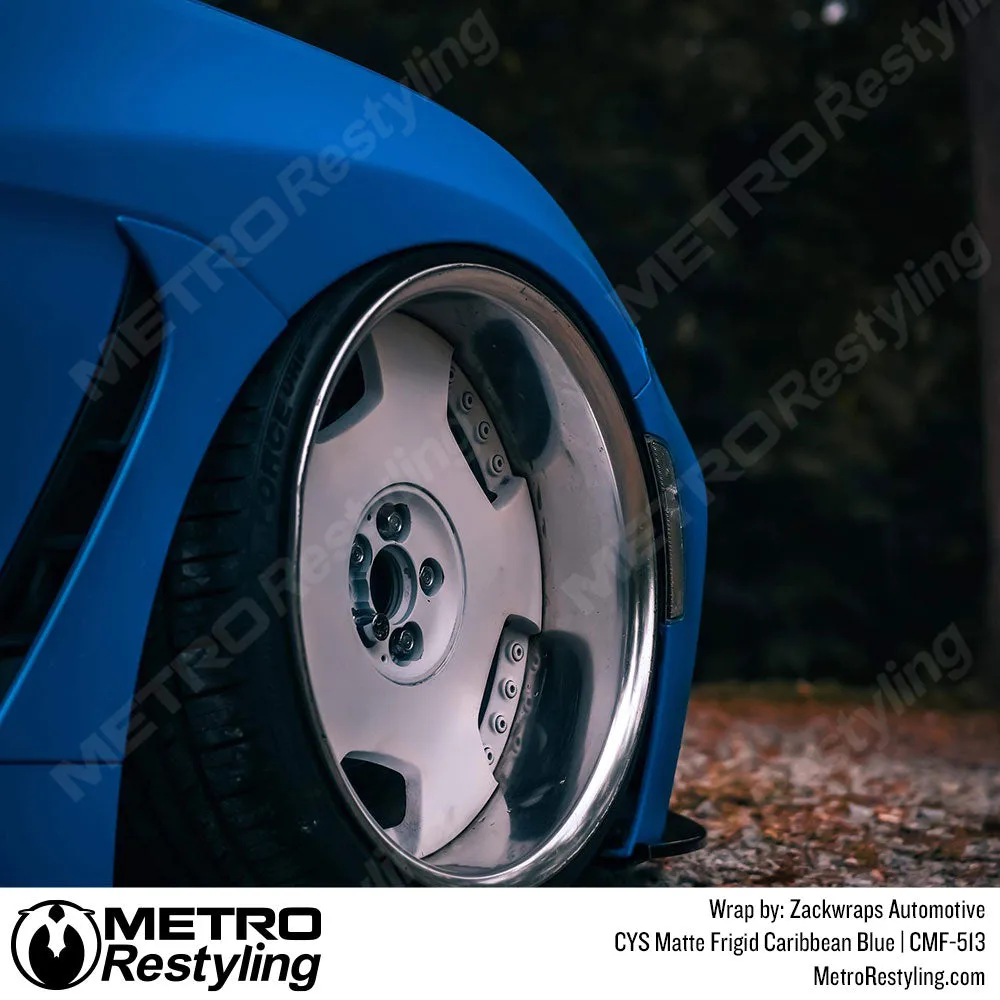 CYS Matte Frigid Caribbean Blue Flip Vinyl Wrap | CMF-513