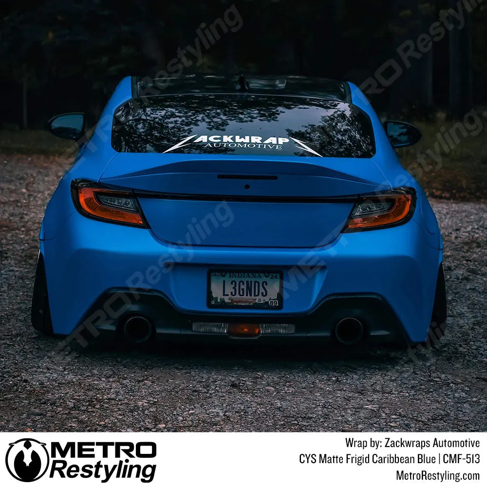 CYS Matte Frigid Caribbean Blue Flip Vinyl Wrap | CMF-513