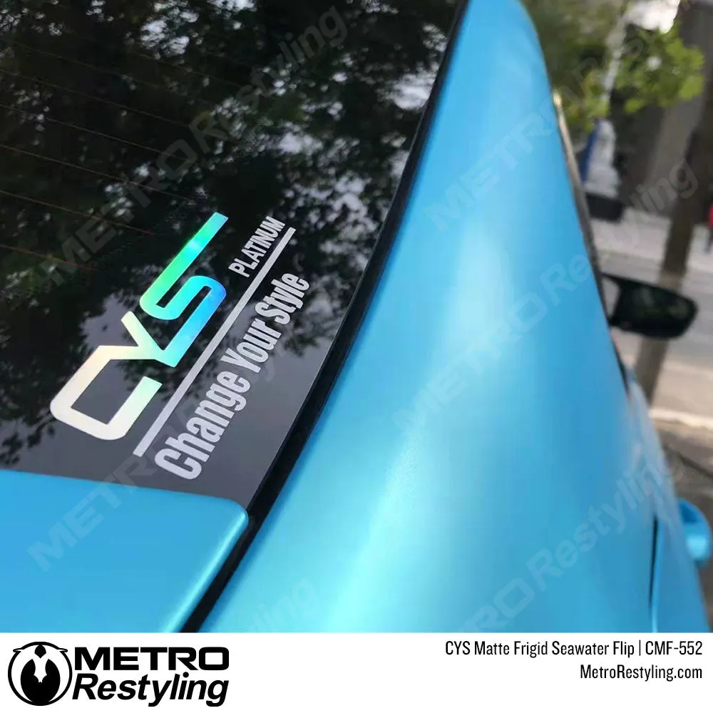CYS Matte Frigid Seawater Flip Vinyl Wrap | CMF-552