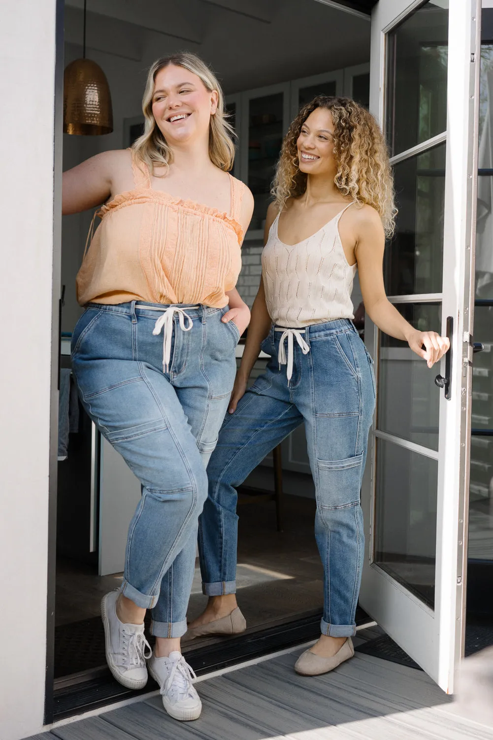 Darlene High Rise Cuffed Cargo Jogger