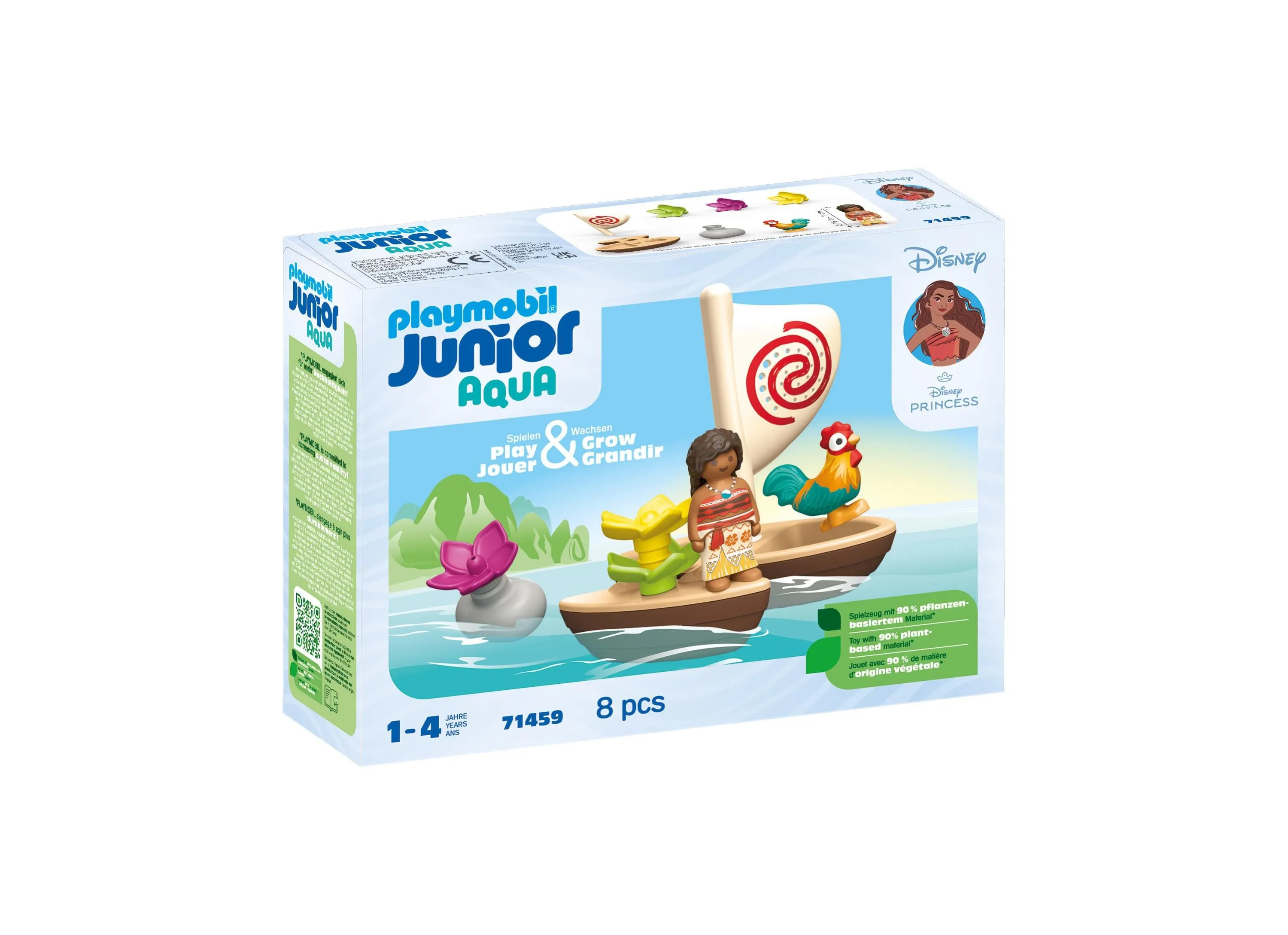 Disney Moana Adventure Sailboat Playset with Water Features