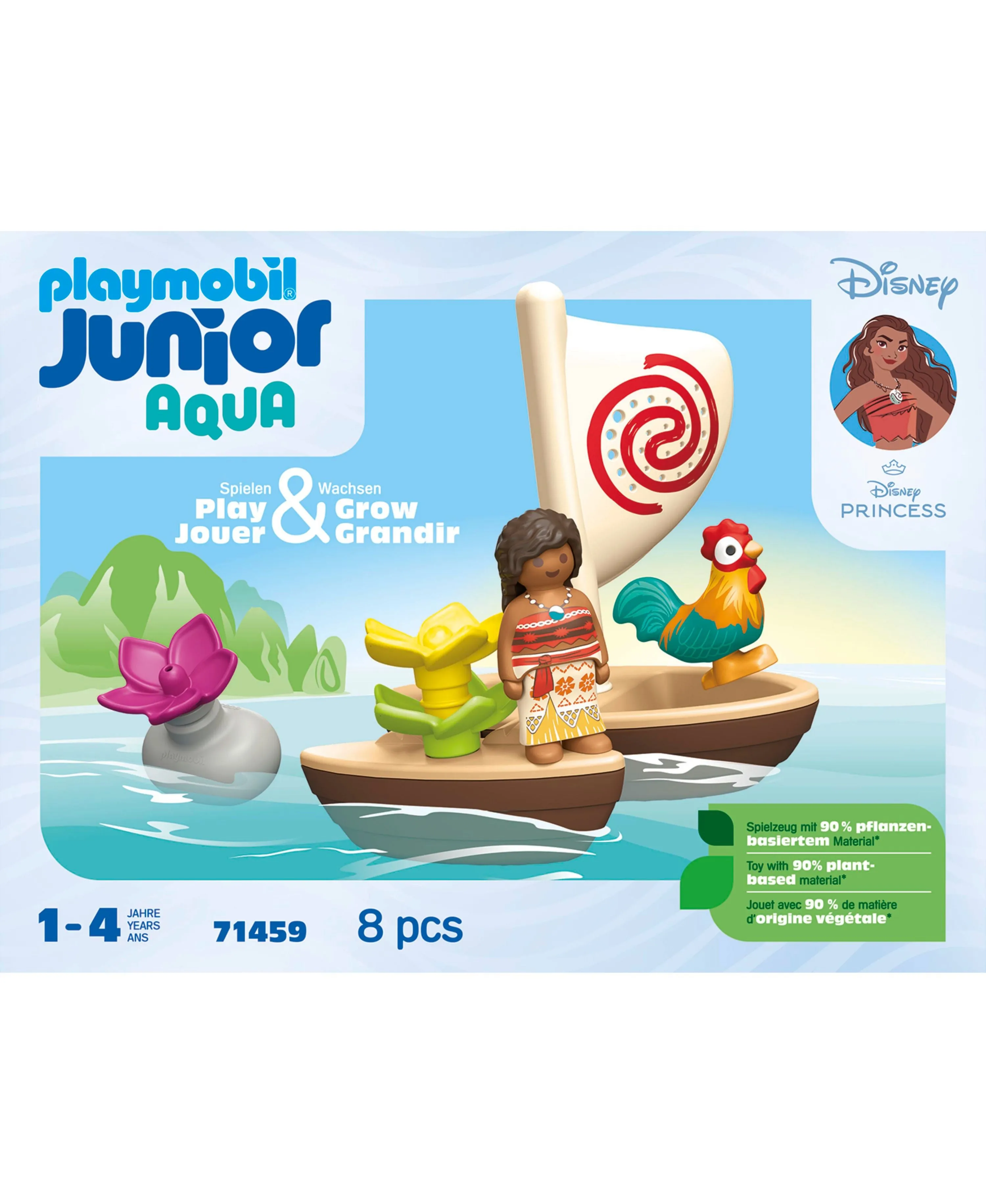 Disney Moana Adventure Sailboat Playset with Water Features