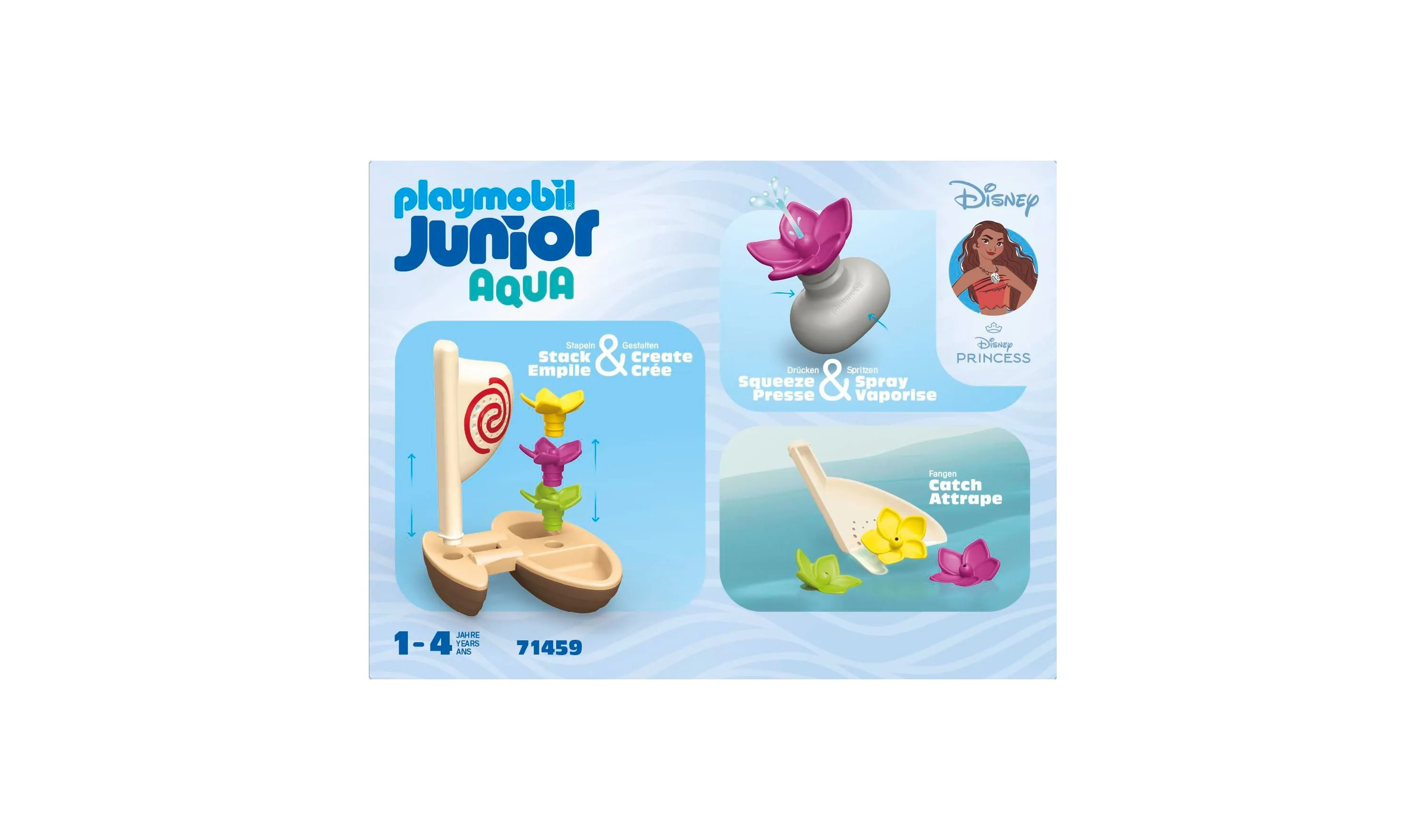 Disney Moana Adventure Sailboat Playset with Water Features