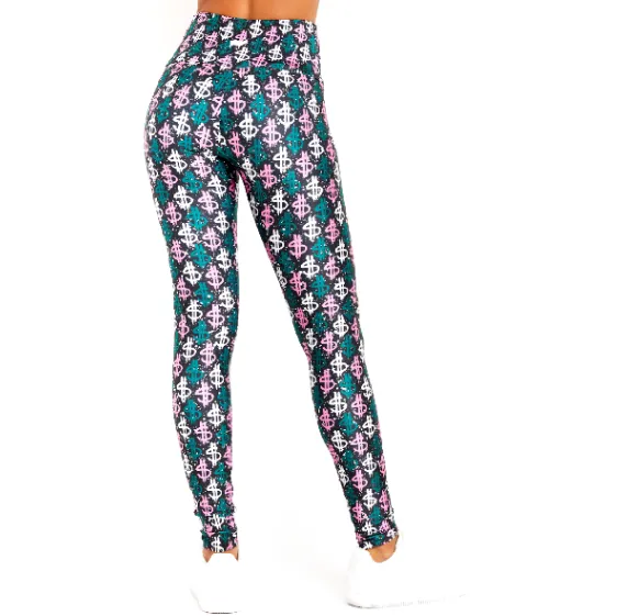 Dollar Sign 7/8 Crop Leggings