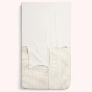Ergopouch Hug Me Bedside Sleeper Blanket 1.0/2.5 Tog Caramel Grid