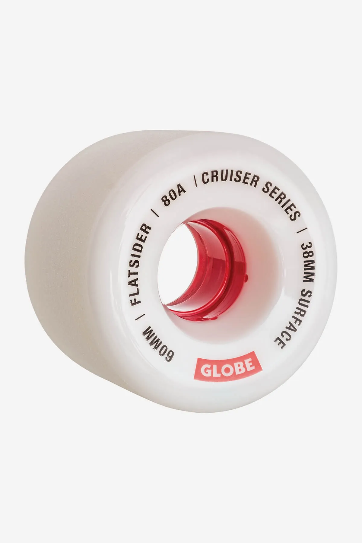 Flatsider Cruiser Wheel - White/Red