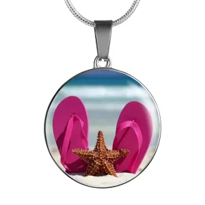 Flip Flops & Starfish Necklace
