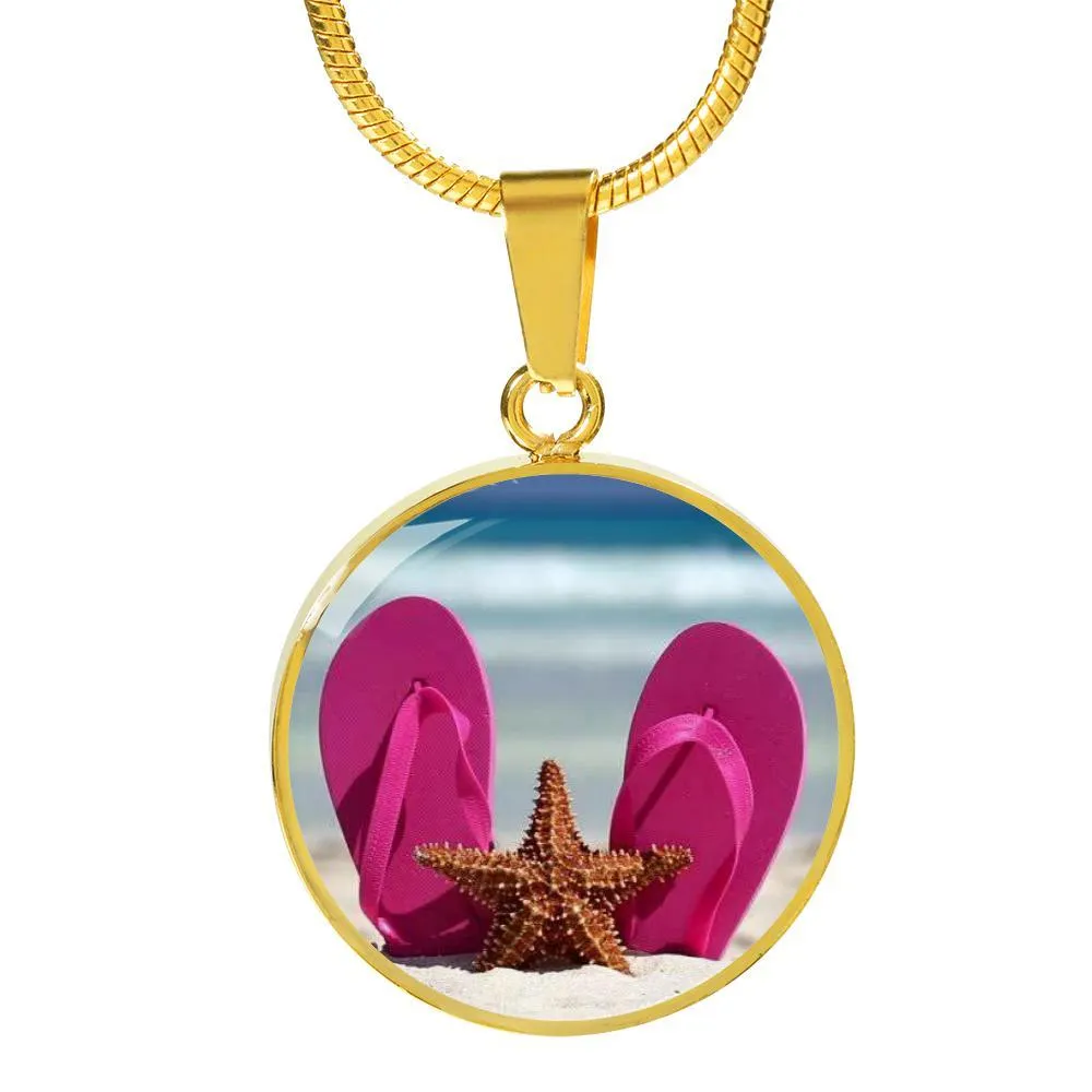 Flip Flops & Starfish Necklace