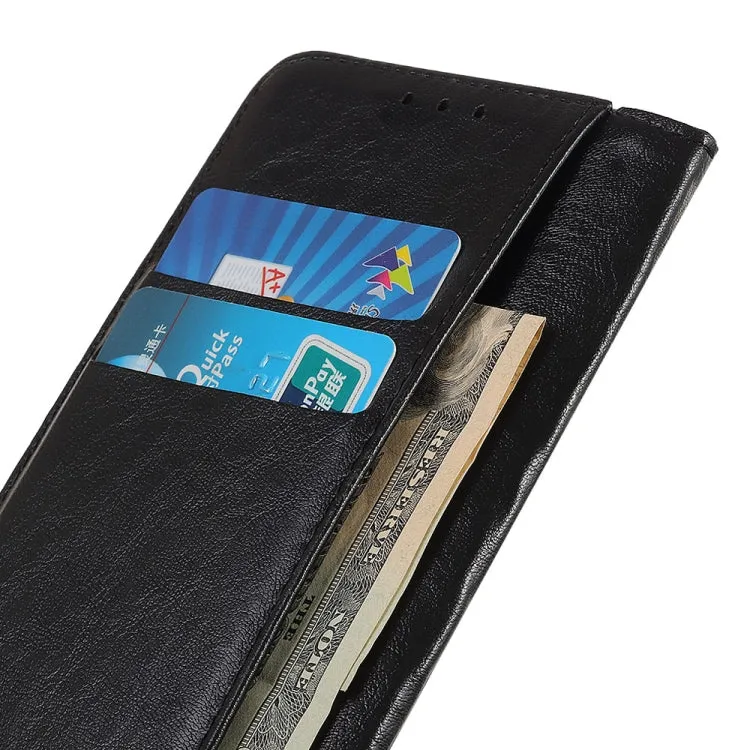 For Samsung Galaxy S22 5G Magnetic Crazy Horse Texture Horizontal Flip Leather Case with Holder