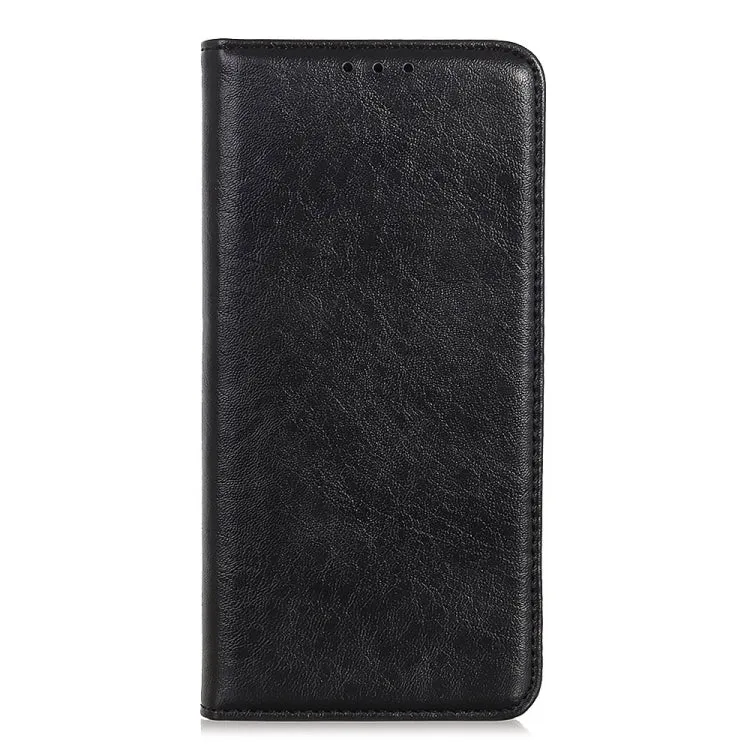 For Samsung Galaxy S22 5G Magnetic Crazy Horse Texture Horizontal Flip Leather Case with Holder