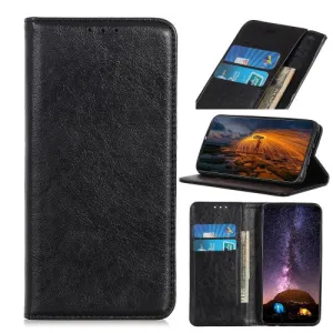 For Samsung Galaxy S22 5G Magnetic Crazy Horse Texture Horizontal Flip Leather Case with Holder
