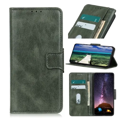 For Samsung Galaxy S22 5G Mirren Crazy Horse Texture Horizontal Flip Leather Case with Holder