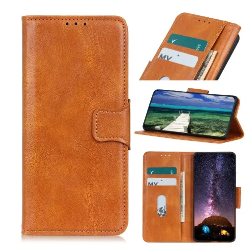 For Samsung Galaxy S22 5G Mirren Crazy Horse Texture Horizontal Flip Leather Case with Holder