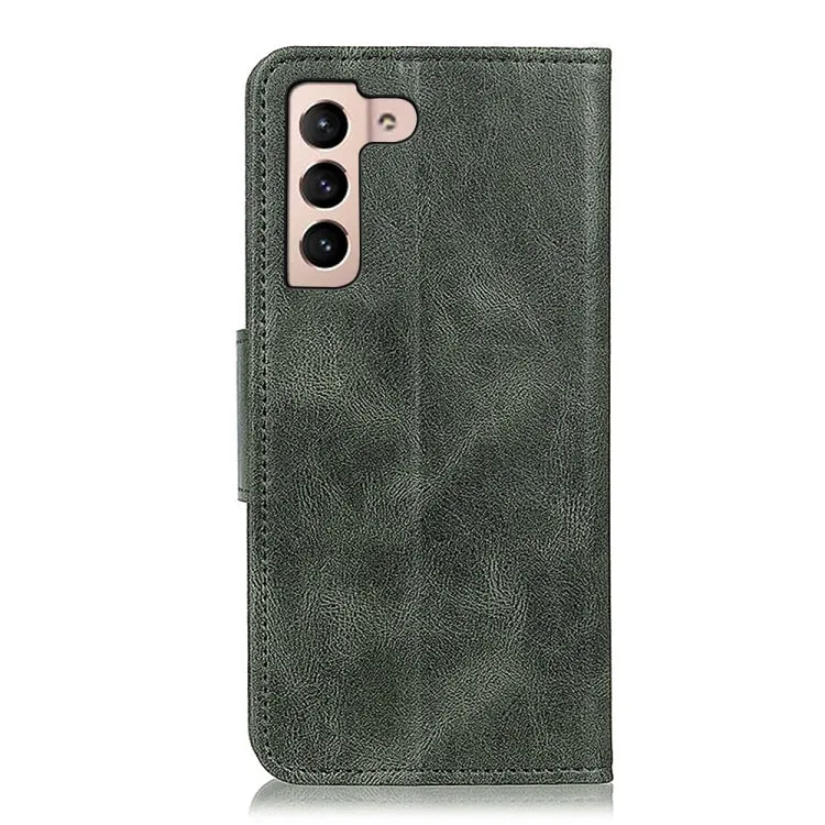 For Samsung Galaxy S22 5G Mirren Crazy Horse Texture Horizontal Flip Leather Case with Holder