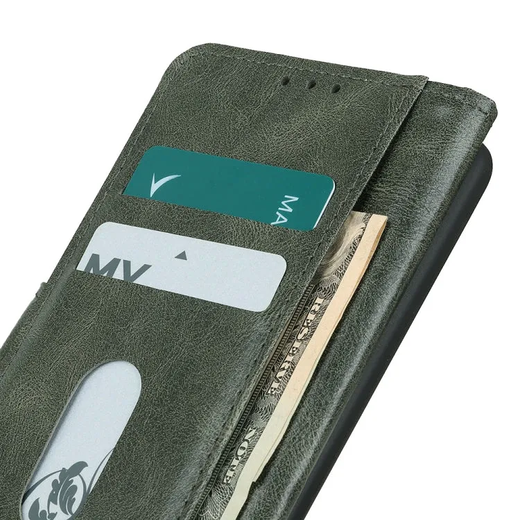 For Samsung Galaxy S22 5G Mirren Crazy Horse Texture Horizontal Flip Leather Case with Holder