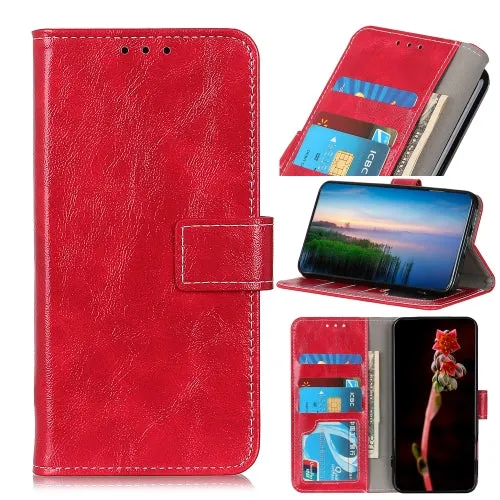 For Samsung Galaxy S22 5G Retro Crazy Horse Texture Horizontal Flip Leather Case with Holder