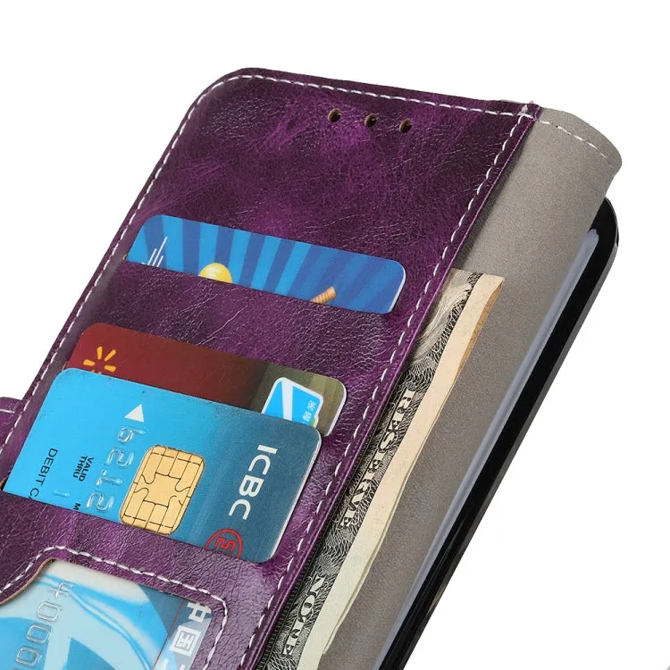 For Samsung Galaxy S22 5G Retro Crazy Horse Texture Horizontal Flip Leather Case with Holder