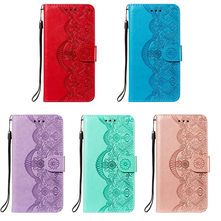 For Xiaomi Mi 11 Flower Vine Embossing Pattern Horizontal Flip Leather Case with Card Slot