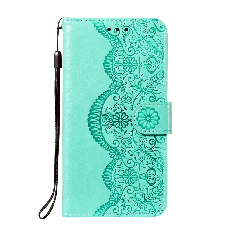 For Xiaomi Mi 11 Flower Vine Embossing Pattern Horizontal Flip Leather Case with Card Slot