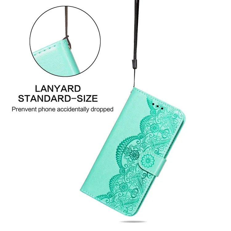 For Xiaomi Mi 11 Flower Vine Embossing Pattern Horizontal Flip Leather Case with Card Slot