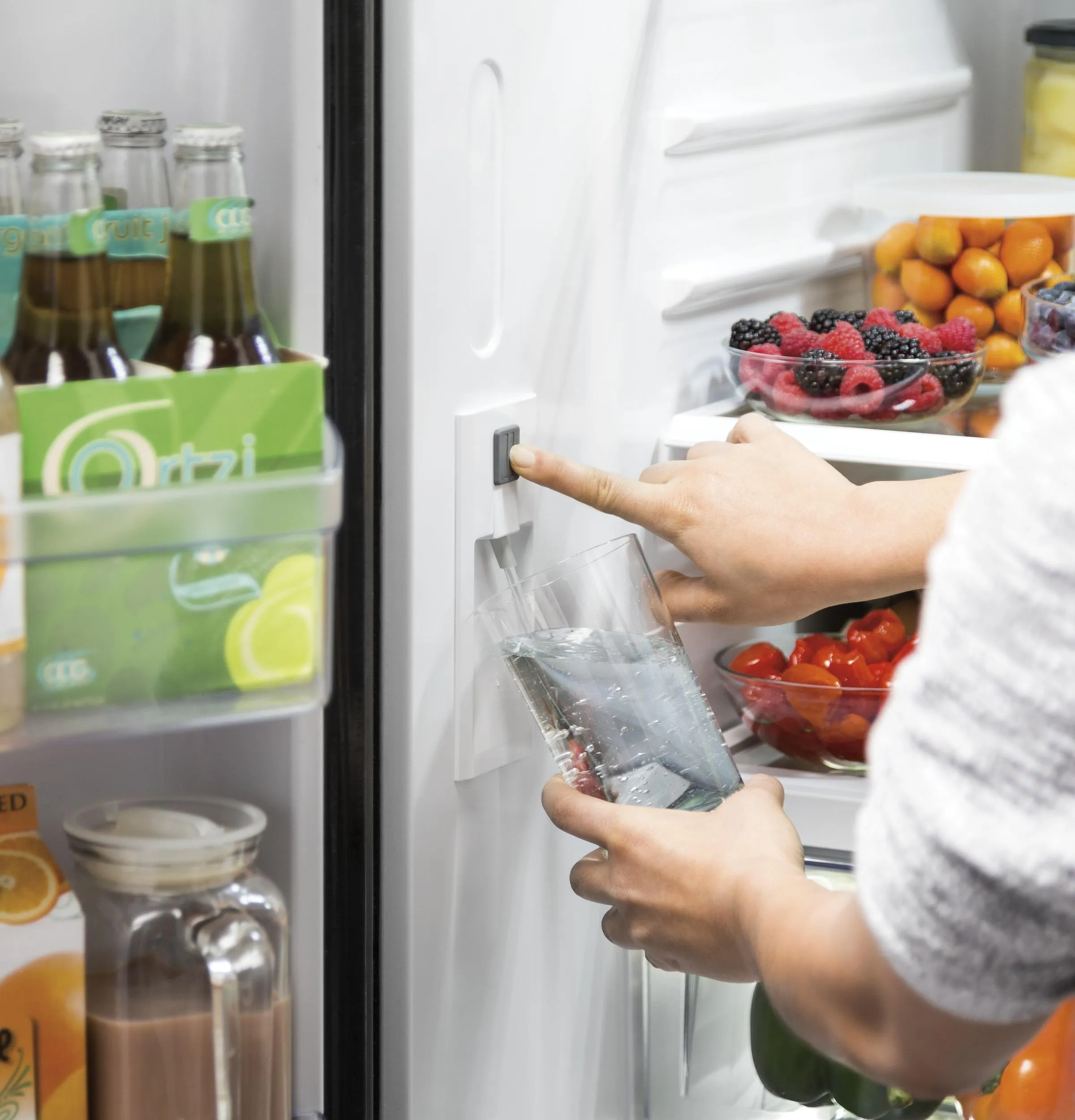 Ge Appliances GWE22JYMFS Ge® Energy Star® 21.9 Cu. Ft. Fingerprint Resistant Counter-Depth French-Door Refrigerator
