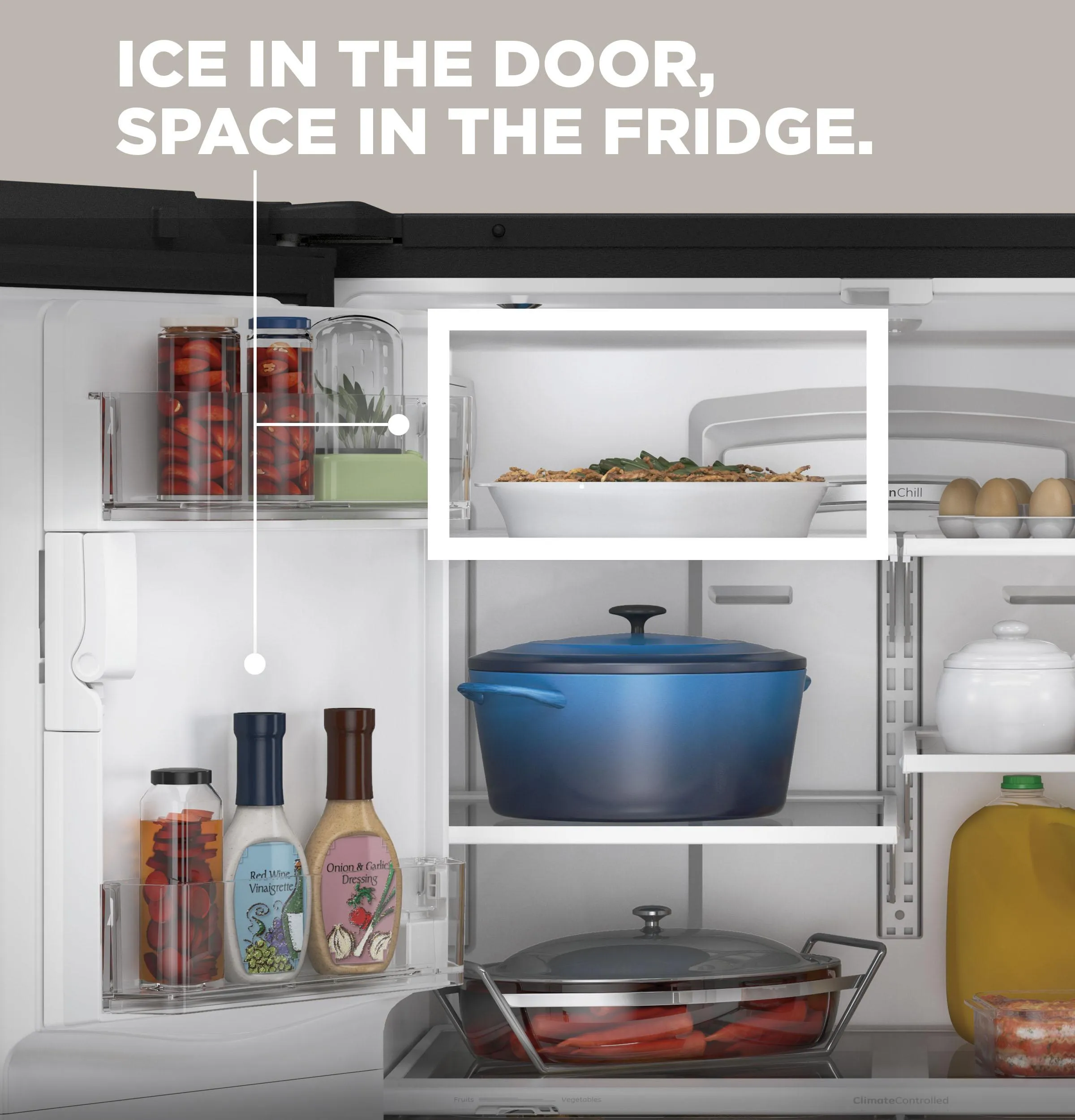 Ge Appliances GYE21JYMFS Ge® Energy Star® 20.6 Cu. Ft. Fingerprint Resistant Counter-Depth French-Door Refrigerator