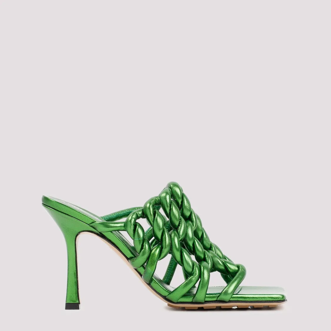 Green Stretch Mules