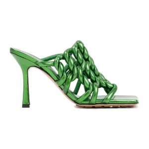Green Stretch Mules