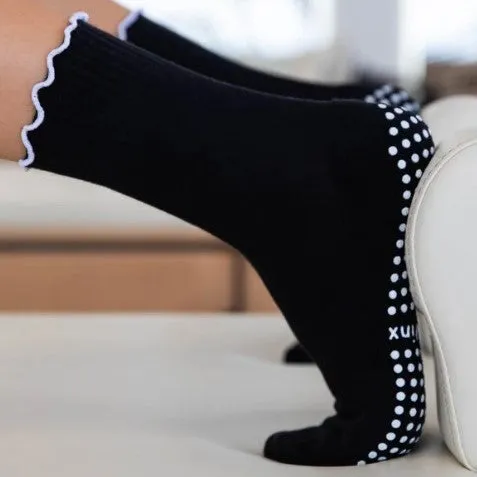 Grip Crew Socks - Frill (Barre / Pilates)