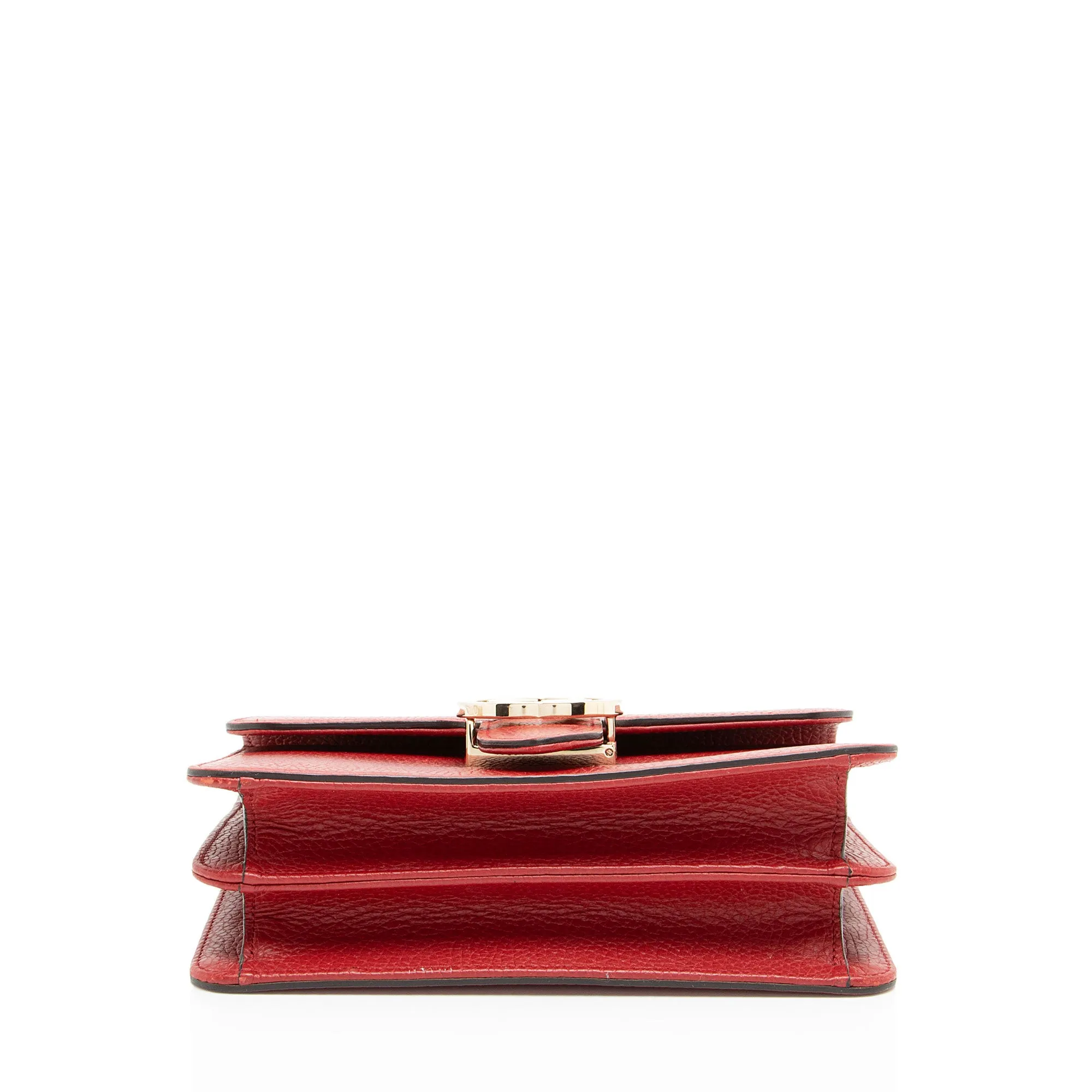 Gucci Grained Calfskin Interlocking G Small Shoulder Bag