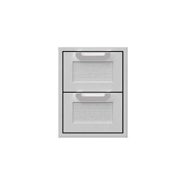 Hestan 16" Double Storage Drawers, Marquise Panels